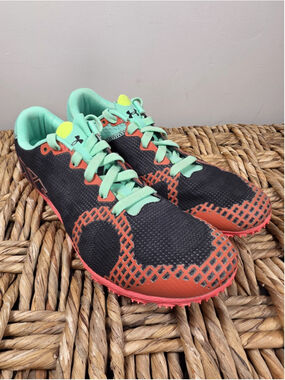 Under Armour XC Track Spikes Black Coral Track Shoes Mens 7 Womens 8.5 - No Spik